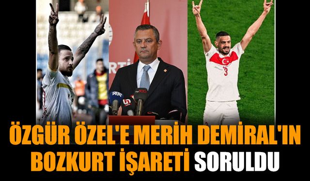 Özgür Özel'e Merih Demiral'ın bozkurt işareti soruldu