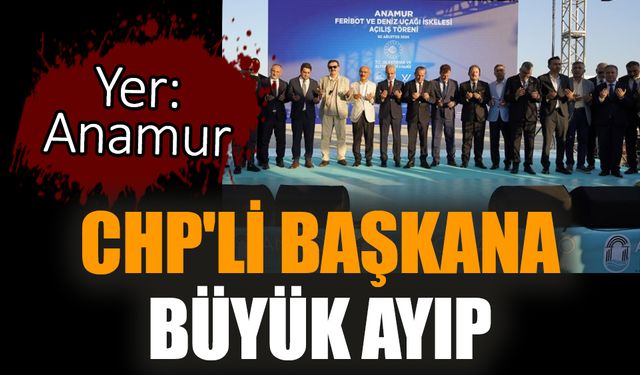 CHP'li başkana büyük ayıp