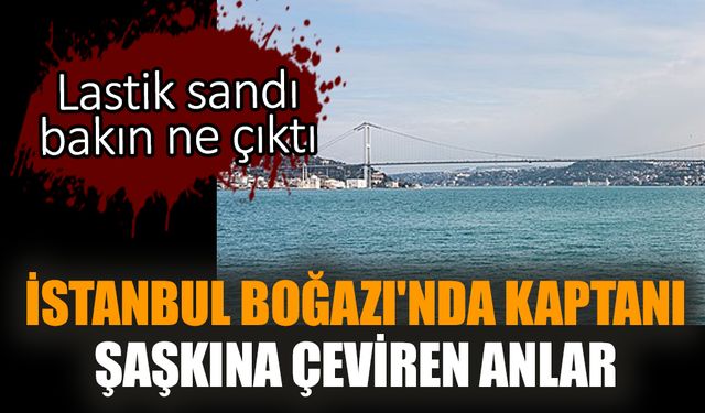 İstanbul Boğazı'nda kaptanı şaşkına çeviren anlar