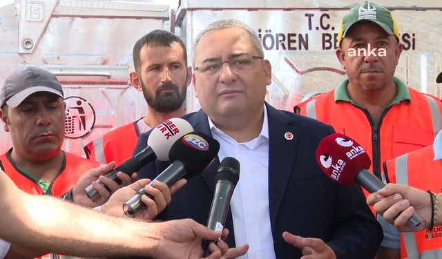 Ankara'nın en büyük ilçelerinden biri... CHP'li Mesut Özarslan gelince çöp konteynerine kavuştu