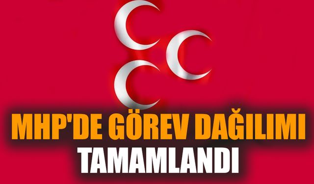 MHP'de görev dağılımı tamamlandı