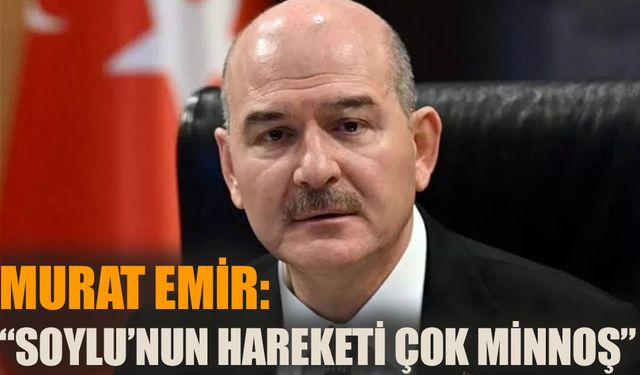 Murat Emir: “Soylu’nun hareketi çok minnoş bir hareket”