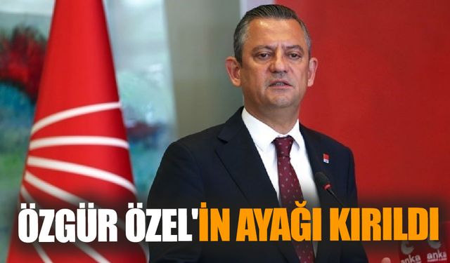 CHP Genel Başkanı Özgür Özel'in Ayağı Kırıldı