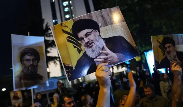 Nasrallah'ın öldürülmesi İsrail'in İstanbul Başkonsolosluğu önünde protesto edildi