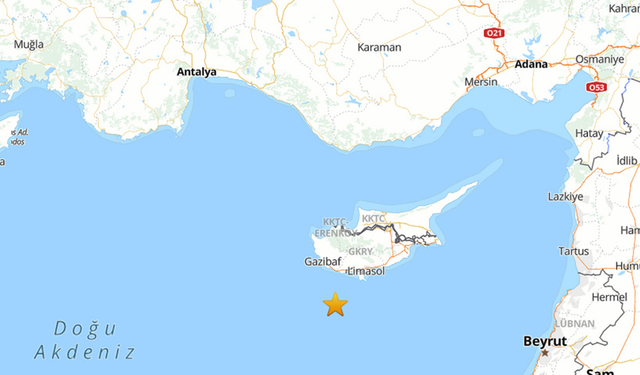 Akdeniz'de Korkutan Deprem!