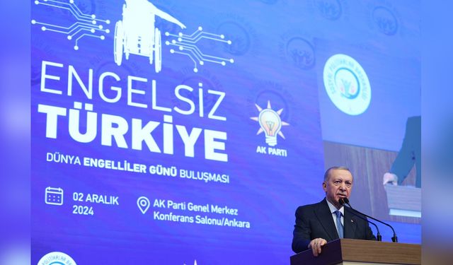 Erdoğan'dan engellilere dijital erişim müjdesi