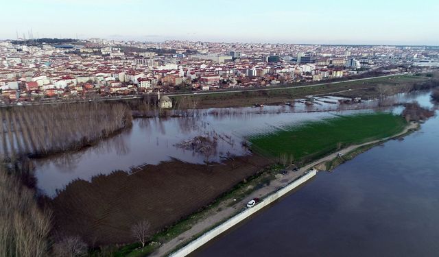 Edirne'de şehir seli tehlikesi artıyor