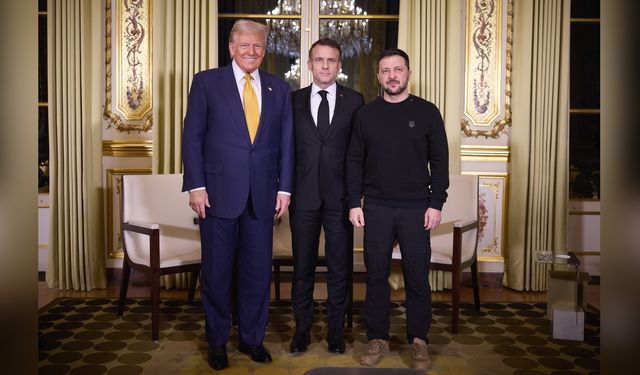 Paris'te Üçlü Zirve: Macron, Zelenskiy ve Trump Buluştu