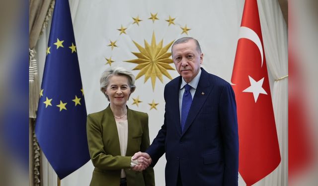 Cumhurbaşkanı Erdoğan, AB Komisyonu Başkanı von der Leyen ile Görüştü