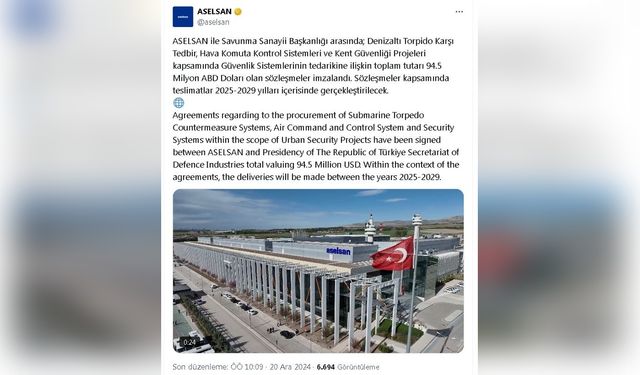 ASELSAN ve SSB'den Büyük Tedarik Anlaşması