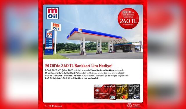 M Oil ve Ziraat Bankası'ndan Yeni Kampanya