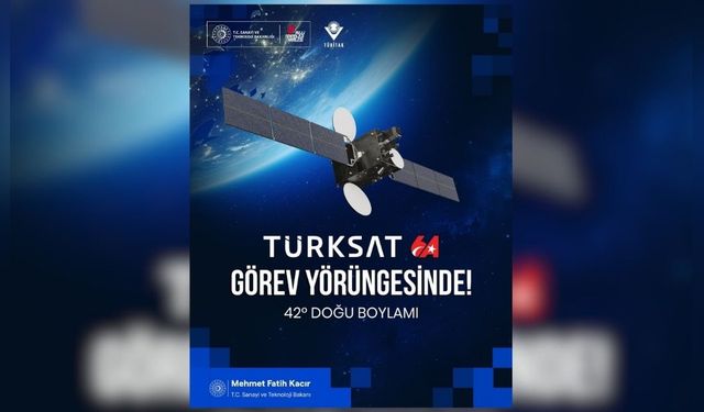 Türksat 6A Uydusu Nihai Yörüngesine Başarıyla Yerleştirildi