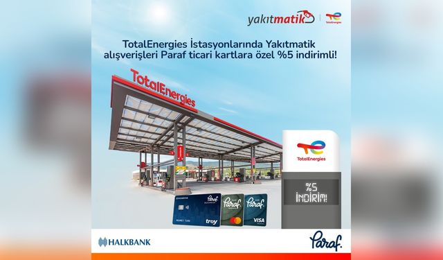 TotalEnergies ve Halkbank'tan Paraf Kart Sahiplerine Özel İndirim Fırsatı