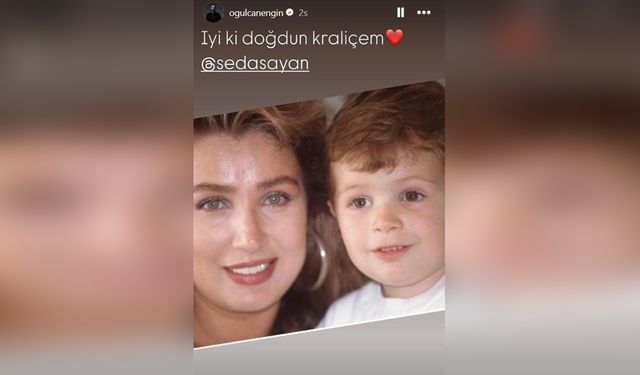 Seda Sayan, Oğulcan Engin'in Doğum Gününü Eski Fotoğrafla Kutladı