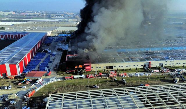 Kırklareli'de Oyuncak Fabrikasında Yangın Çıktı