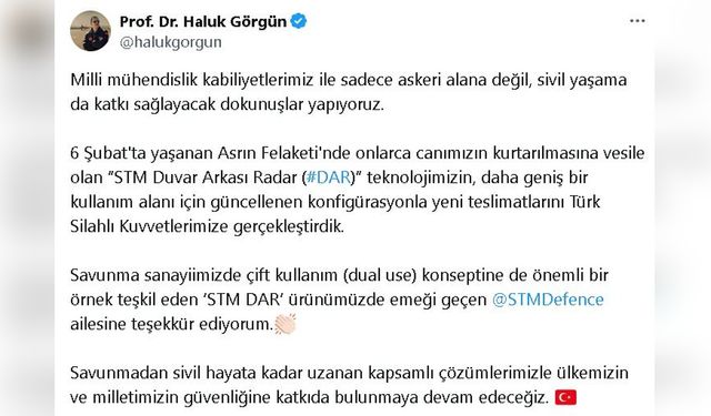 STM DAR Teslimatları Gerçekleştirildi