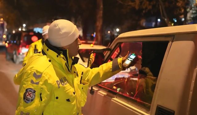 Yeni Yıl Denetimlerinde Alkollü Sürücülere Yoğun İşlem