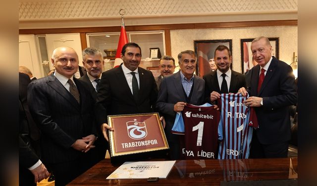 Trabzonspor, Cumhurbaşkanı Erdoğan'a Teşekkürlerini İletti