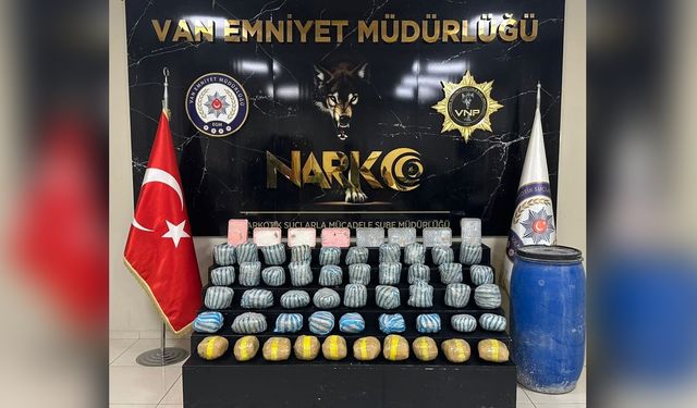 Van'da Uyuşturucu Operasyonu: 36 Kilo Ele Geçirildi