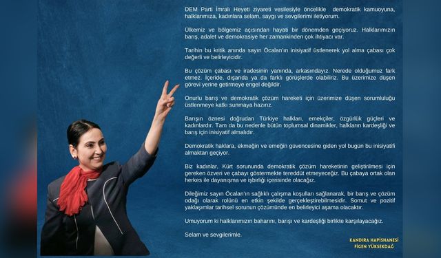 DEM Partisi Heyeti, Cezaevinde Yüksekdağ ile Bir Araya Geldi