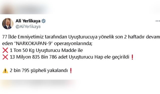 Türkiye Genelinde Uyuşturucu Operasyonu: Binlerce Gözaltı