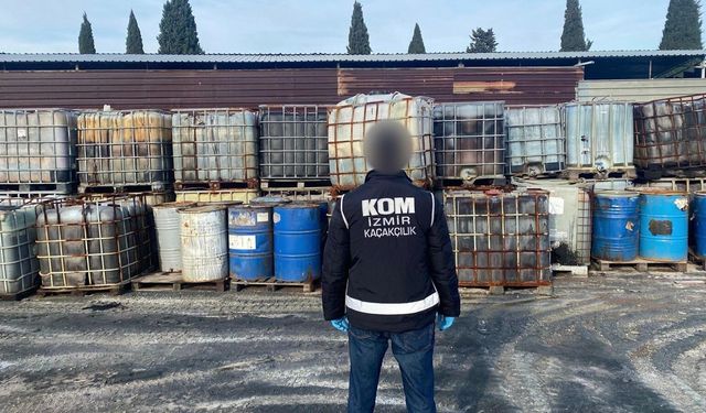 İzmir'de Kaçak Akaryakıt Operasyonu: 250 Ton Ele Geçirildi