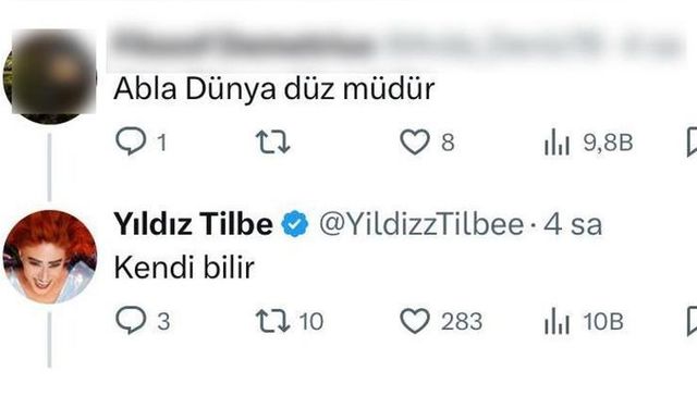 Yıldız Tilbe'den Soru-Cevap Etkinliği: Dünya'nın Şekli Üzerine Dikkat Çeken Yanıt