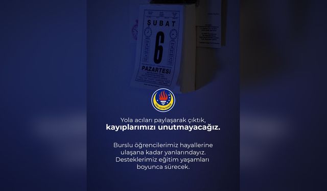 TED Afet Bursu Programı ile Öğrenciler Desteklenecek