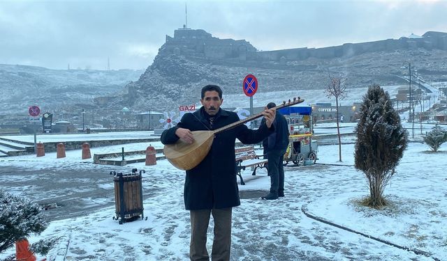 Saz ve Sözle Kar Sevinci Yaşandı