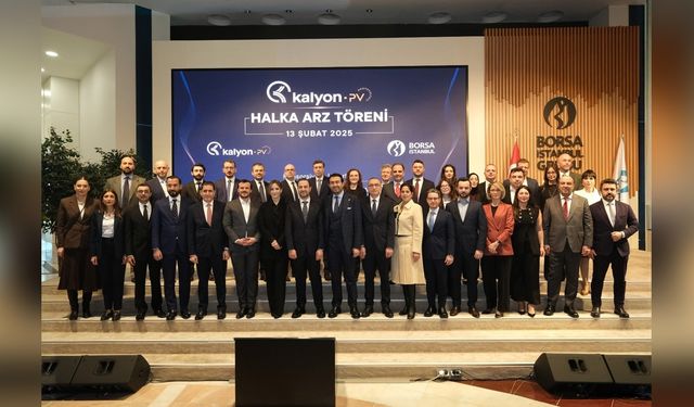 Kalyon PV, Borsa İstanbul'da İşlem Görmeye Başladı