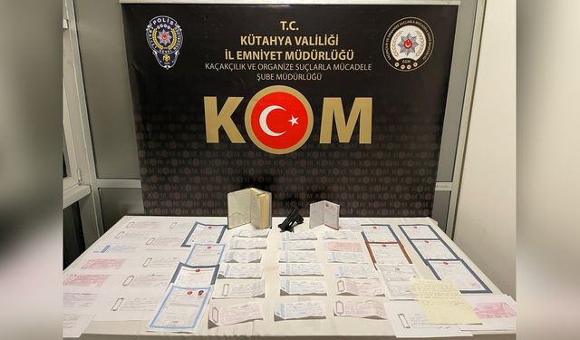 Kütahya'da Tefecilik Operasyonu: Dört Kişi Gözaltında