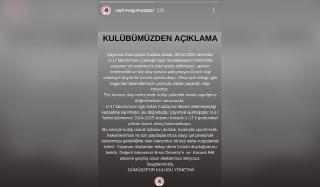 Hakemle Tartışma Sonrası Kulüp Ligden Çekildi