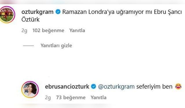 Ebru Şancı'nın Londra Paylaşımına Eşinden Tepki Geldi