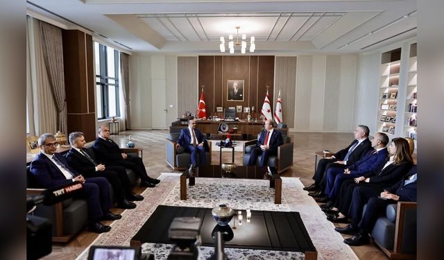 Sanayi ve Teknoloji Bakanı Kacır, KKTC Cumhurbaşkanı Tatar ile Görüşme Gerçekleştirdi