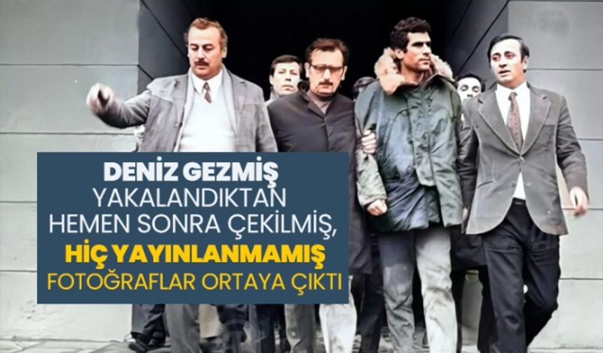 Deniz Gezmiş yakalandıktan hemen sonra çekilmiş, Hiç yayınlanmamış fotoğraflar ortaya çıktı