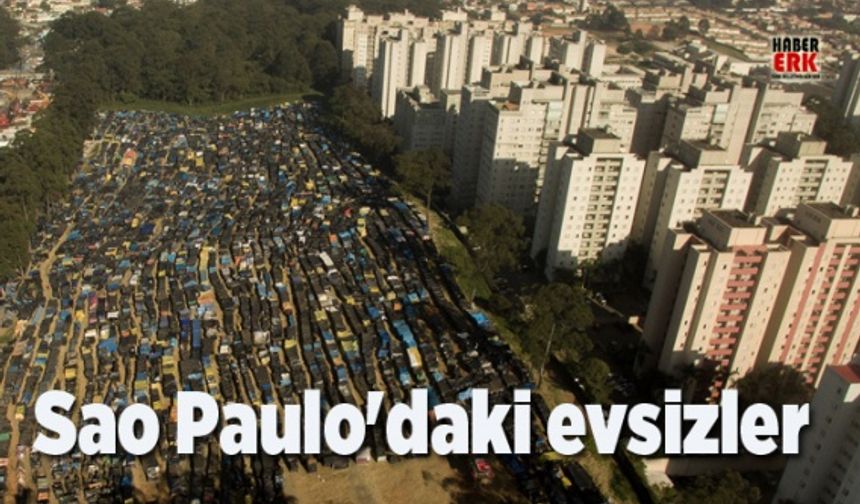 Brezilya  Sao Paulo'daki evsizler