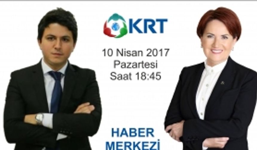 Meral Akşener KRT'de Çağlar Cilara'nın sorularını cevaplıyor