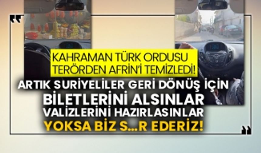 Kahraman Türk ordusu terörden Afrin’i temizledi!