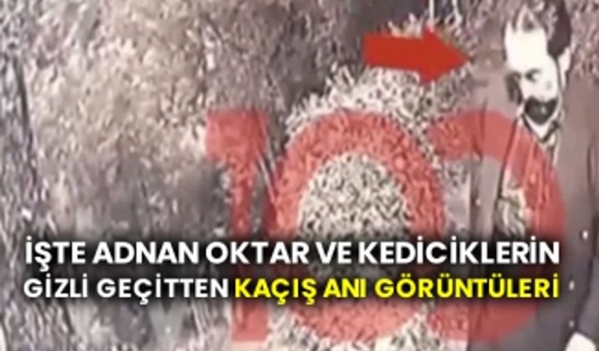 İşte Adnan Oktar ve kediciklerin gizli geçitten kaçış anı görüntüleri