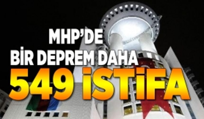 MHP Manisa'da 549 kişi istifa etti