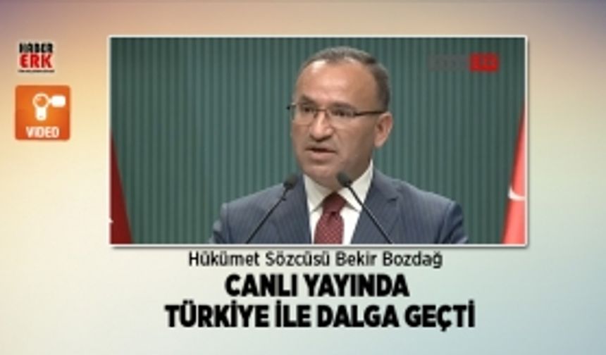 Bekir Bozdağ Canlı yayında  Türkiye ile dalga geçti