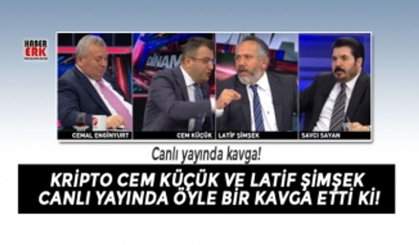 Cem Küçük ve Latif Şimşek canlı yayında öyle bir kavga etti ki!