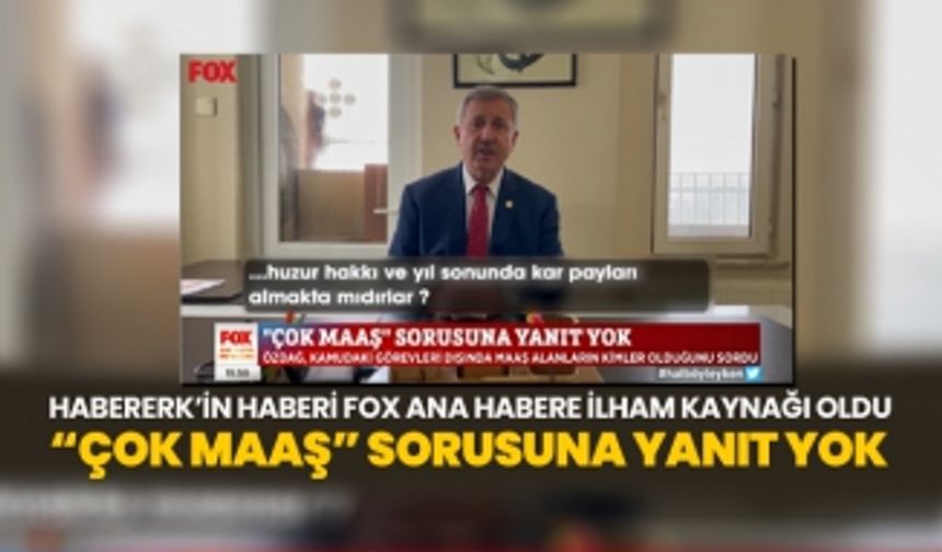 Habererk’in haberi FOX Ana Habere ilham kaynağı oldu