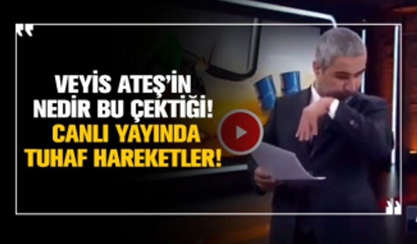 Veyis Ateş’in Nedir bu çektiği!  canlı yayında tuhaf hareketler!