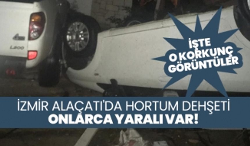 İzmir Alaçatı'da hortum! İşte ilk görüntüler, onlarca yaralı var!