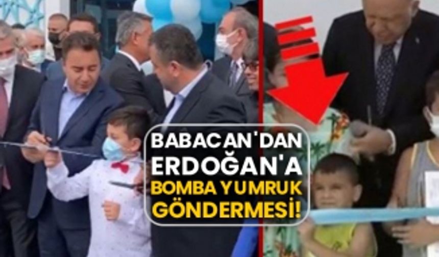 Babacan'dan Erdoğan'a bomba yumruk göndermesi!