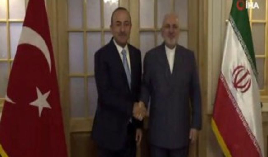 Bakan Çavuşoğlu, Cevad Zarif’le bir araya geldi