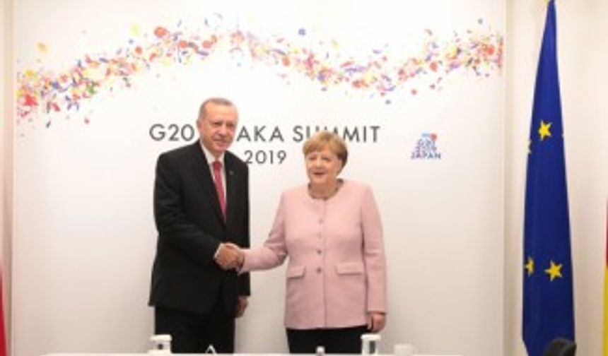 Cumhurbaşkanı Erdoğan, Merkel ile görüştü