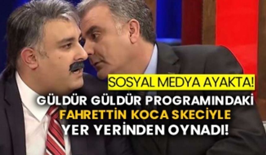 Sosyal medya ayakta! Güldür Güldür programındaki Fahrettin Koca skeciyle yer yerinden oynadı!