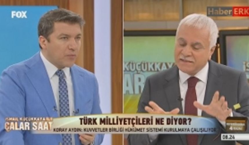 Koray Aydın Fox TV'de İsmail Küçükkaya'nın sunduğu Çalar Saat programında...